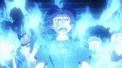 Blue Fire Exorcist Rage Anime GIF