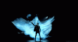 Blue Fire Fantasy Phoenix GIF