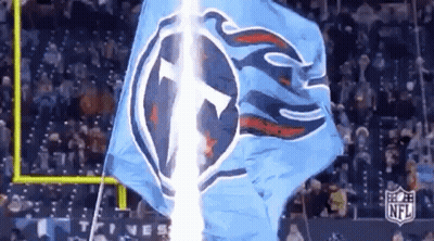 Blue Flag With T Flying In Wind GIF