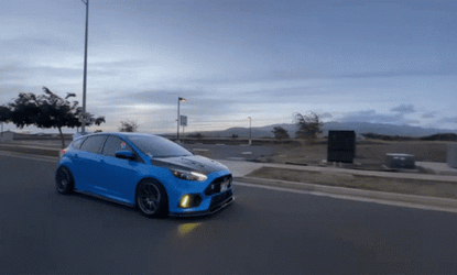 Blue Ford Relaxing Ride GIF