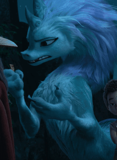 Blue Furry Cartoon Character GIF
