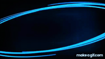 Blue Glowing Circle on Black