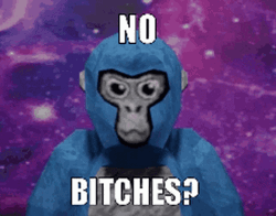 Blue Gorilla Tag Said No Bitches To Enemy  GIF