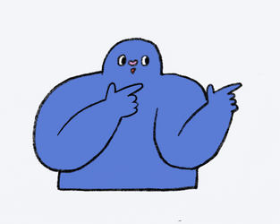 Blue Guy Yea GIF