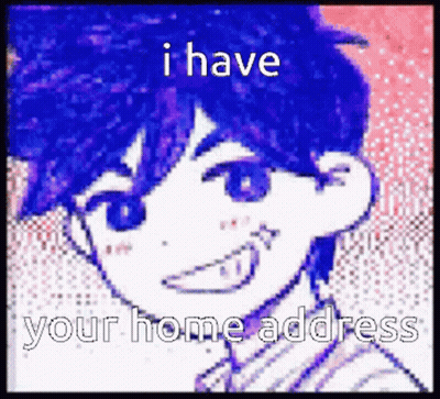 Blue Hair Boy Says Have Your Home Address GIF