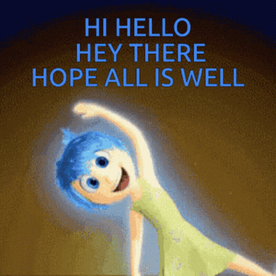 Blue Hair Character Hi Hello Hey There Hope All Is Well GIF