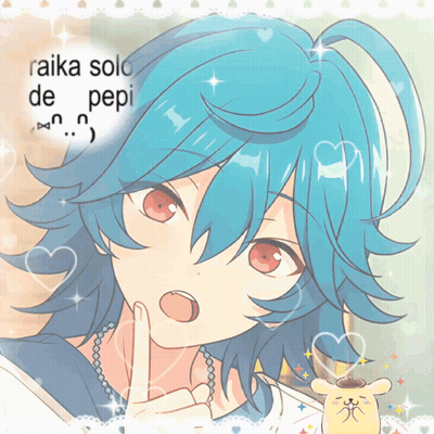 Blue Haired Anime Character Laika Solo De Pepi GIF