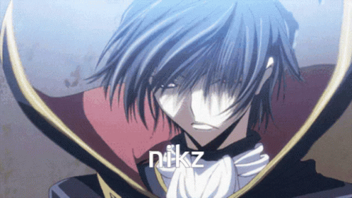 Blue Haired Anime Character Nikz GIF
