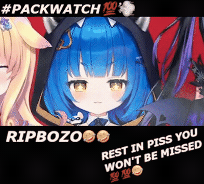 Blue Haired Anime Girl Ripbozo Rest In Piss GIF