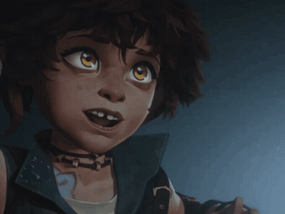 Blue Haired Cartoon Character Saying It's Me GIF