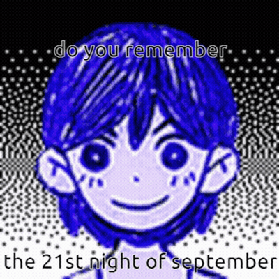 Blue Haired Cartoon Saying Do You Remember The 21St Night Of September GIF