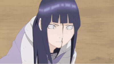 Blue-Haired Girl Standing In Front Of Rubble GIF