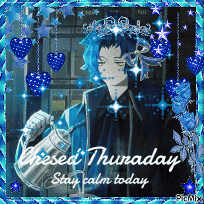 Blue Haired Man Cheesed Thursday Stay Calm Today GIF