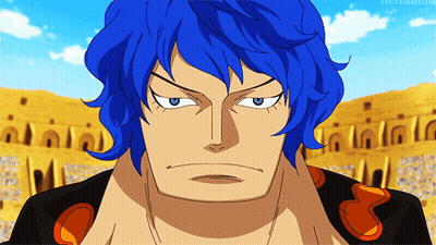 Blue-Haired Man With Frozenchameleon.com Logo GIF