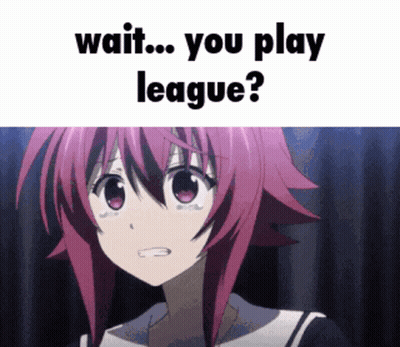 Blue Haired Person Saying Yay Romi Is Online GIF