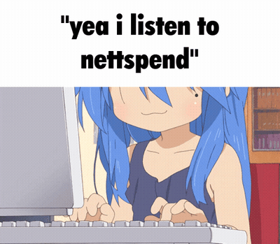 Blue Haired Typing Yea I Listen To Nettspend GIF