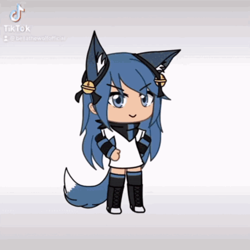 Blue-Haired Wolf-Ear Girl Says Game Is Trash GIF