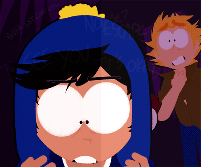 Blue Hat Cartoon Saying Never Lost Control GIF