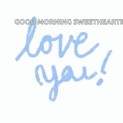 Blue Heart Good Morning Sweetheart GIF