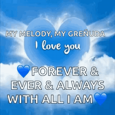 Blue Heart My Melody Grenada Love You Forever GIF