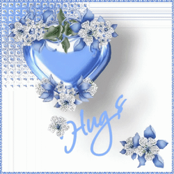 Blue Heart Thinking Of You Sympathy GIF