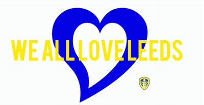 Blue Heart We All Love Leeds GIF