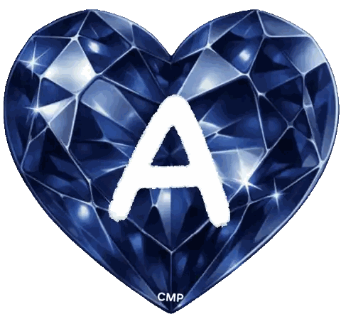 Blue Heart With A Sticker