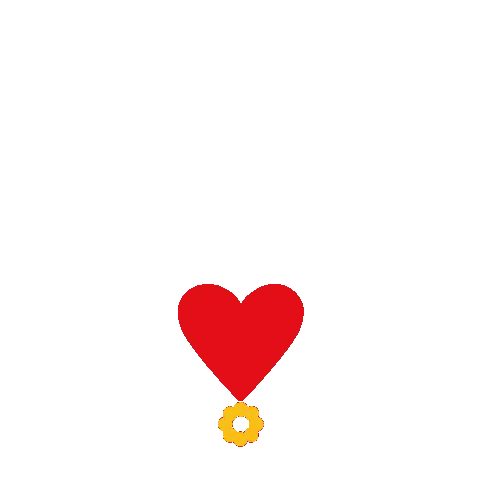 Blue Heart With Love Sticker