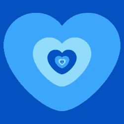 Blue Hearts Love GIF