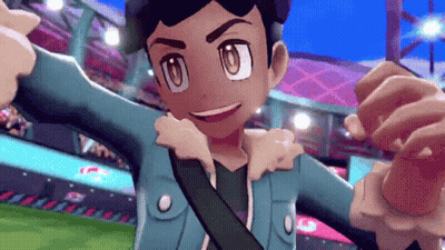 Blue Jacket Cartoon Character Arms Outstretched Stadium GIF