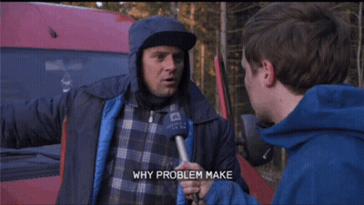 Blue Jacket Man When You Know Problem Don't Want To Make GIF