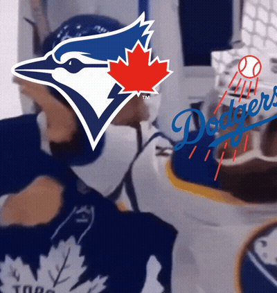 Blue Jay And Dodgers Logo GIF