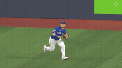 Blue Jays Baseball Player Catching Ball GIF