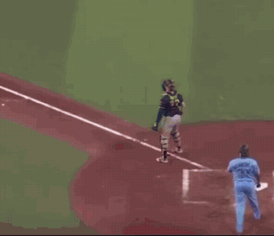 Blue Jays Player Giving Peace Sign GIF