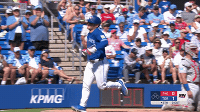 Blue Jays Player Running On Field GIF