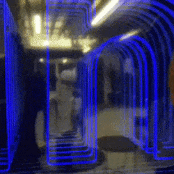 Blue Led Light Linkedin  GIF