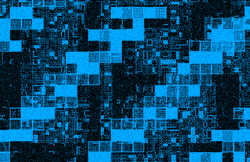 Blue Lies Text Glitch GIF