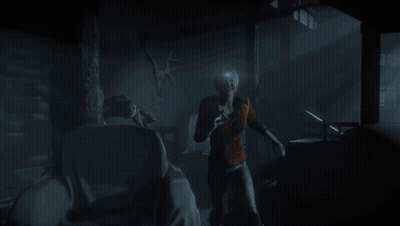 Blue Light Coming Out Of Cube And Microphone GIF