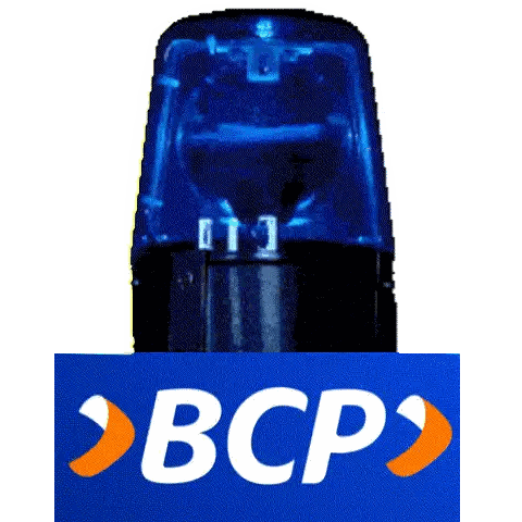 Blue Light On Blue BCP Sign Sticker