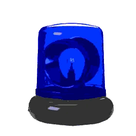Blue Light Says I'm Sticker