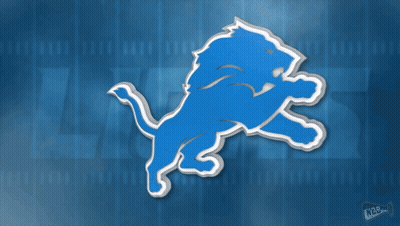 Blue Lion On Blue Background GIF