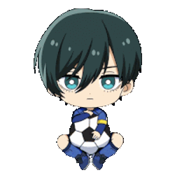 Blue Lock Rin Sticker GIF