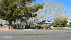 Blue Lowrider Car Cruising GIF