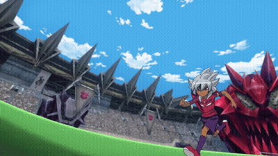 Blue Mask With Pink Hat GIF