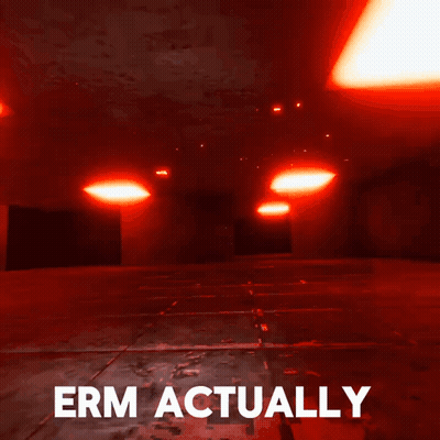 Blue Monkey Saying Erm Actually GIF