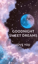 Blue Moon Shining Shimmering Sky GIF