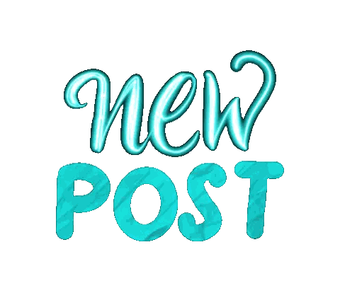 Blue New Post Sign GIF
