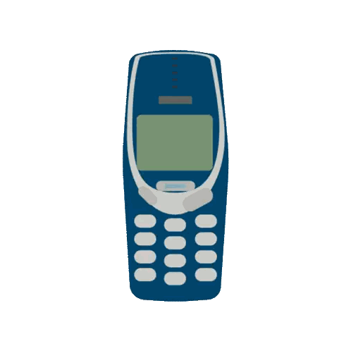 Blue Nokia Cell Phone With Star Sticker