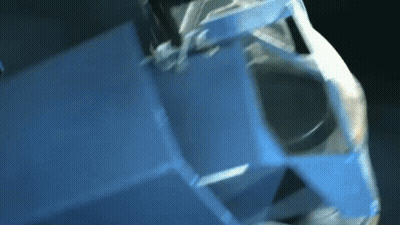 Blue Object That Looks Like A Soccer Ball GIF