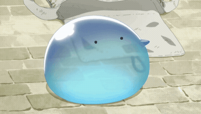 Blue Object With Blue Tail GIF